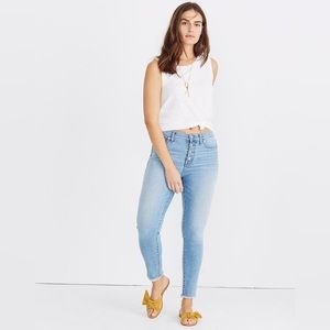 Madewell 9" High-Rise Skinny Crop Jeans: Button-Front Edition